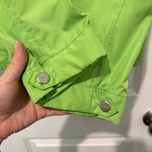 Lauren Ralph Lauren Active Women's Green Windbreaker Zip Jacket Logo‎ Women's XL - Picture 4 of 11
